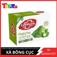 Xà Bông Cục Lifebuoy 90g Matcha &amp; Khổ Qua Từ Thiên Nhiên Giúp Bảo Vệ Khỏi 99.9 Vi Khuẩn Gây Bệnh