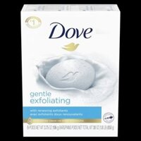 Xà bông cục tẩy tế bào chết và tăng cường độ ẩm Dove Gentle Exfoliating 106g [Mỹ]