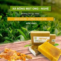 Xà bông Sinh Dược Mật ong nghệ , 100 thảo dược tự nhiên , xà phòng handmade dùng tắm gội , rửa mặc, cao râu