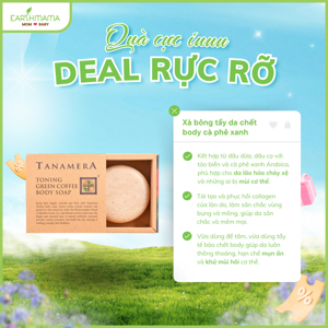 Xà bông tắm cà phê xanh Tanamera chống lão hóa 100g