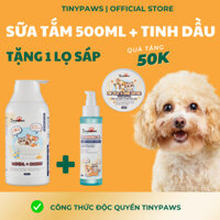 xà bông tắm thú cưng corgi phốc sóc Tinypaws dầu dưỡng lông cho chó viêm da