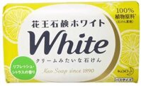 Xà bông tắm trắng da Kao white hương chanh 130g (Nhật Bản)