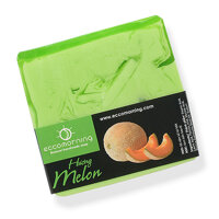 Xà Bông Thiên Nhiên Handmade eccomorning Hình Vuông Hương Dưa Lưới - Melon Soap