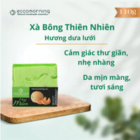Xà Bông Thiên Nhiên Handmade eccomorning Hình Vuông Hương Dưa Lưới - Melon Soap