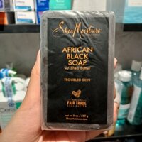 Xà bông/xà phòng đen giảm mụn lưng African Black Soap Shea Moisture 230g Mỹ