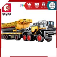 [Xả] Đồ Chơi Lắp Ráp Xe Tải Chở Quặng Sắt - SEMBO 107002 Steamtoys