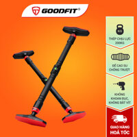 Xà đơn gắn cửa treo tường bằng thép chịu lực có thước thăng bằng GoodFit GF201PU - 96-135 cm kèm vòng treo xà đơn trẻ em