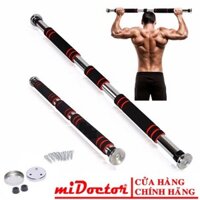 Xà đơn gắn cửa treo tường đa năng tại nhà kích thước tùy chỉnh phù hợp tập gym - Hàng chính hãng miDoctor 61-102cm