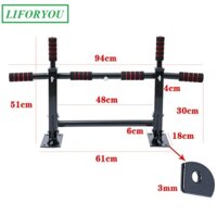 Xà đơn gắn tường đa năng Wall Pull Up Bar P90X- Có Thêm Thanh Ngang Đen và 1 Móc tròn treo Bao Cát