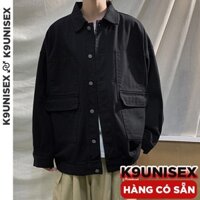 [XẢ - GIẢM SỐC] Áo khoác jean denim nam unisex form rộng basic, áo khoát jean nam cityboy Hàn Quốc J2004