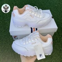 XẢ HÀNG [Ảnh thật] giầy thể thao Fila hồng phản quang thời trang nữ L