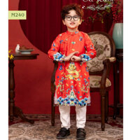 [xả hàng] Áo dài tết cho bé trai mẫu Rồng vàng từ 12-40kg hàng thiết kế cao cấp