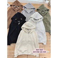 [XẢ HÀNG] Áo Hoodie Zip Nỉ Bông Form Rộng Dày Dặn Unisex - Motmotstore M05