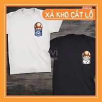 🔥XẢ HÀNG🔥 Áo thun cặp đen trắng Nấm Mario DC108