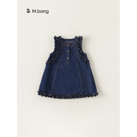 XẢ HÀNG B0065- Babycity Đầm denim bé gái sẵn 140,150