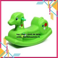 XÃ HÀNG -  Bập bênh con hươu nhựa chợ lớn, giá ưu đãi