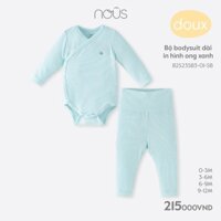(Xa hang) Bộ bodysuit dài tay Nous doux
