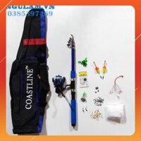 xả hàng  BỘ CẦN RÚT 3M0 MÁY YF200 KÈM PHỤ KIỆN + BAO ĐỰNG CẦN  Giảm giá mạnh