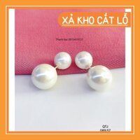 [XẢ HÀNG] Bông dio loại to bạc và trai mã 00352