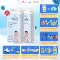 [XẢ HÀNG CẬN DATE 2025] Bỉm ANGEL quần và dán trắng xanh Absorbent Ultrathin Size M