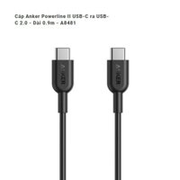 XẢ HÀNG - Cáp Anker Powerline II USB-C ra USB-C 2.0 - Dài 0.9m - A8481