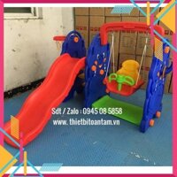 XÃ HÀNG -  cầu trượt cho bé có bóng rỗ xích đu hình con voi thiết kế kiểu dáng mới