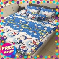 [XẢ HÀNG] CHĂN CHẦN BÔNG COTTON POLY DOREMON CẦU VỒNG