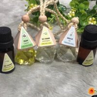 [Xả hàng] Combo 5 lọ tinh dầu thiên nhiên 10ml khử mùi hiệu quả như sả chanh,  bưởi,bạc hà, trầm, hoa nhài, oải…