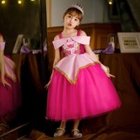 [XẢ HÀNG] Đầm công chúa màu hồng cho bé gái dạ hội cosplay halloween hàng nhập Quảng châu cao cấp