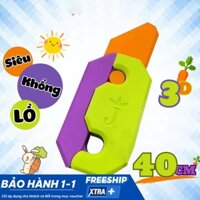 [XẢ HÀNG] Dao Cà Rốt 3D Khổng Lồ 40CM Dao Củ Cải Đồ Chơi Trọng Lực Vô Tri Giải Tỏa Stress Chất Liệu Nhựa Abs Hottrend