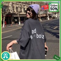 (Xả hàng hè)Áo thun nam nữ tay lỡ xám form rộng