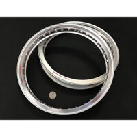 Xả hàng Niềng nhôm(Vành) xe máy hợp kim nhôm cao cấp Comstar phiên bản H màu bạc ánh kim size 1.6 1 cặp( 2 cái)
