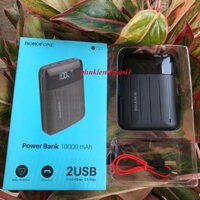 XÃ HÀNG THANH LÝ Pin SDP 10000MAH BOROFONE BT21 gồm 2 cổng usb và 2 đèn Led
