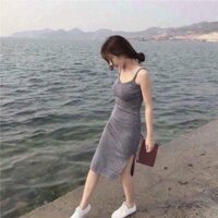 [XẢ HÀNG] Váy Body 2 Dây Xẻ Đùi - Hàng Đẹp - Xưởng 566 Chuyên Sỉ