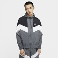 Xả [HÀNG_CHÍNH_HÃNG] ÁO KHOÁC NIKE WINDRUNNER+ HOODED - XÁM / ĐEN