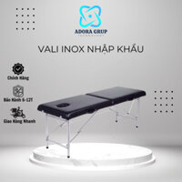 (XẢ HÀNG)GIƯỜNG VALI NHẬP KHẨU| NÂNG HẠ-Giường Spa Massage Cao Cấp Gấp Gọn-Giường Vali Chân Inox, Gỗ