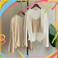 Xả Hết 1114B2 Áo khoác cardigan dáng dài Ulzzang hàng nhập   Xả Hết
