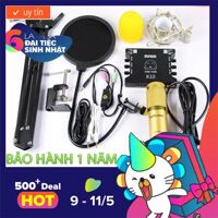 Xả Kho 3 Ngày Combo karaoke online XOX K10, BM900 , Bông lọc, Chân đế, giá gắn mic cáp livestream, cáp 3.5 cho điện thoại cao cấp