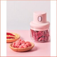 [Xả Kho 3 Ngày] Máy Xay Thịt Mini Cầm Tay SSGP Sạc Điện 250ml, Xay Tỏi Ớt, Rau Củ Đa Năng