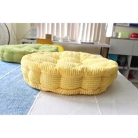 [Xả kho 3 ngày] Nệm bệt bọc vải nỉ nhung cao cấp hình tròn- đệm lót ghế- gối tựa lưng  siêu độc