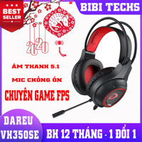 [Xả kho 3 ngày]Tai nghe Dareu VH350SE Gaming - Tai nghe chơi game, tai nghe chup tai, tai nghe gaming, tai nghe gia re, tai nghe co mic, tai nghe game, tai nghe on-ear - BiBiTechs cao cấp