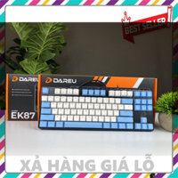 XẢ KHO ♒︎ Bàn phím cơ red switch brown switch blue switch led đổi màu 87 phím Dareu EK87 có dây ( nhiều mẫu )