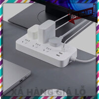 XẢ KHO ♒︎ Ổ cắm điện Mi Power Strip V2 CXB6-1QM chân dẹt 6 cổng 3 cổng sạc USB 1A - 2A Dây dài 1.8m Chất liệu cao cấp Sử