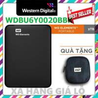 XẢ KHO ♒︎ Ổ cứng di động HDD 2.5 inch WD Elements 2TB USB 3.0 (Đen) WDBU6Y0020BBK Chính Hãng 100%  - Fullbox new  tặng k