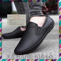 XẢ KHO ♒︎ v Giầy lười nam da chất đẹp ( ĐEN ) - hàng xuất khẩu
