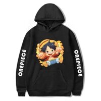 [Xả kho ]Áo hoodie Luffy chibi One Piece dài tay đẹp siêu ngầu giá rẻ nhất