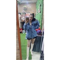 Xả kho áo khoác bò lót lông mũ lông nhiều mẫu