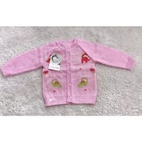 [Xả kho] Áo len dài tay bé gái 0-12m hãng Momma baby(hồng khủng long)