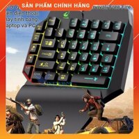 Xả Kho- Bàn Phím Giả Cơ 1 Tay Free Wolf K15 Gaming Bàn Phím Cho PUBG OW LOL 35 -dc3640