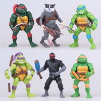 XẢ KHO - Bộ 06 Mô Hình Ninja Rùa Cao 12 cm